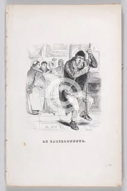 The Bell Ringer from The Complete Works of Béranger, 1836. Creator: John Thompson.