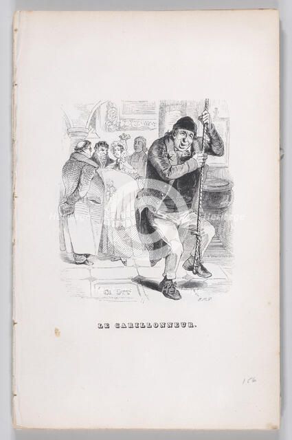The Bell Ringer from The Complete Works of Béranger, 1836. Creator: John Thompson.
