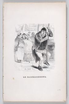 The Bell Ringer from The Complete Works of Béranger, 1836. Creator: John Thompson