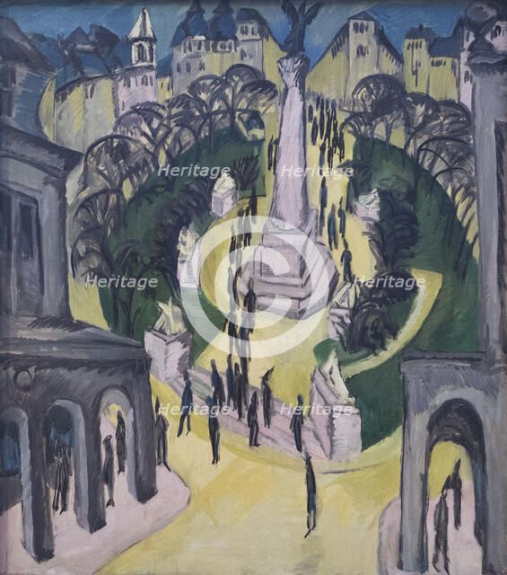 The Belle Alliance Square in Berlin, 1914.