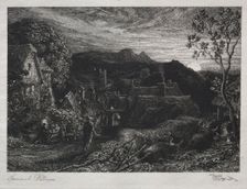 The Bellman, 1879. Creator: Samuel Palmer (British, 1805-1881)