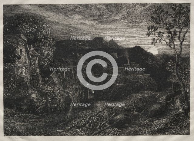 The Bellman, 1879. Creator: Samuel Palmer (British, 1805-1881).