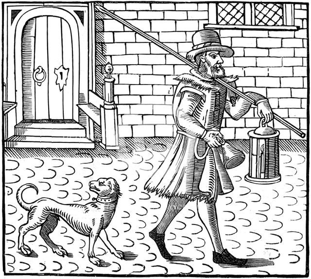 The Bellman of London, 1616. Artist: Unknown