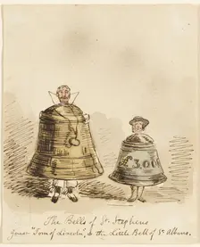 The Bells of Saint Stephens, n.d. Creator: John Leech