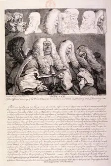 The Bench 1758. Artist: William Hogarth