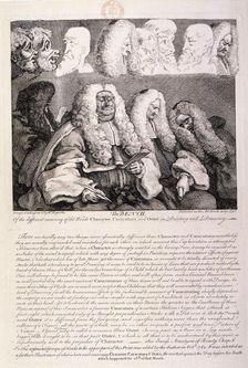 The Bench 1758. Artist: William Hogarth