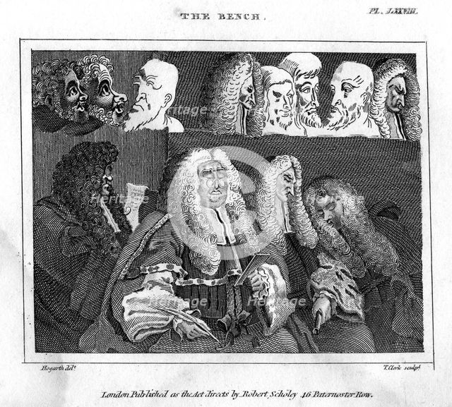 'The Bench', 18th century.Artist: Thomas Clerk