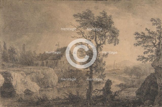 The Bend in the River, 1767. Creator: Simon Mathurin Lantara.