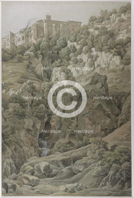 The Benedictine Convent of Santa Scholastica near Subiaco in the Sabine Mountains, 1797. Creator: Reinhart, Johann Christian (1761-1847).