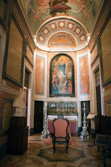 The Benediction Gallery in the Mafra National Palace (Palacio de Mafra), Mafra, Portugal, 2009. Creator: Samuel Magal
