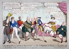 The Benefits of a Northern Excursion, or R-l pastime at home (ie) fiddling and dancing! c1822. Artist: JL Marks