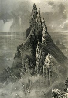 The Bent Cliff (West Coast of Ireland) c1870