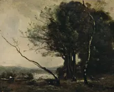 The Bent Tree 1855-1860, (c1915). Artist: Jean-Baptiste-Camille Corot