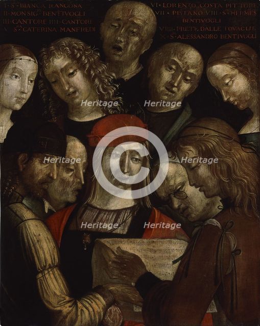 The Bentivoglio Family. Artist: Costa, Lorenzo (1460-1535)