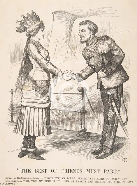 The Best of Friends Must Part (Punch, September 28, 1878), 1878. Creator: John Tenniel.