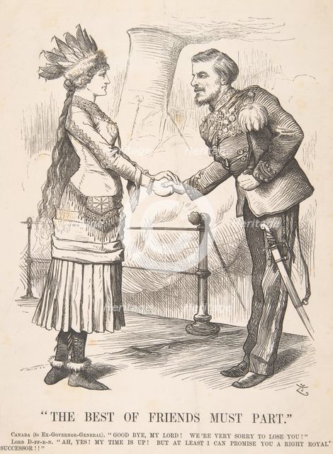 The Best of Friends Must Part (Punch, September 28, 1878), 1878. Creator: John Tenniel.