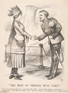 The Best of Friends Must Part (Punch, September 28, 1878), 1878. Creator: John Tenniel
