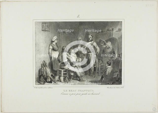 The Best Singer, 1831. Creator: Auguste Raffet.