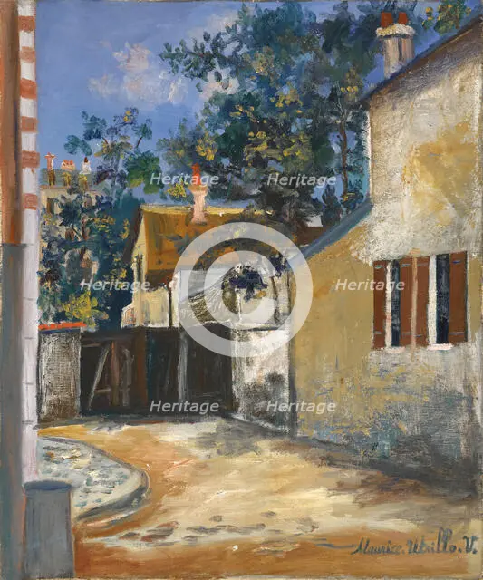 The Berlioz House, Montmartre, c. 1920. Creator: Maurice Utrillo.