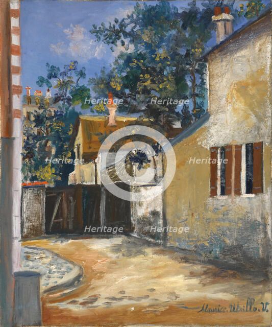 The Berlioz House, Montmartre, c. 1920. Creator: Maurice Utrillo.
