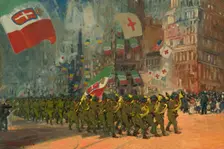 The Bersaglieri, 1918. Creator: George Benjamin Luks