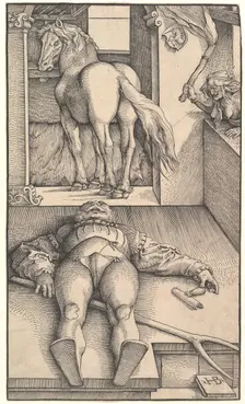 The Bewitched Groom, ca. 1544. Creator: Hans Baldung