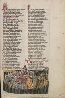 The Betrayal of Christ; Weltchronik, about 1400-1410. Creator: Unknown