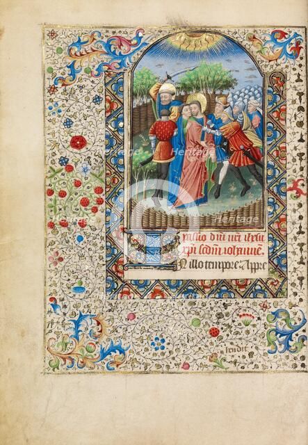 The Betrayal of Christ; Book of Hours, about 1440-1450. Creator: Workshop of the Bedford Master.
