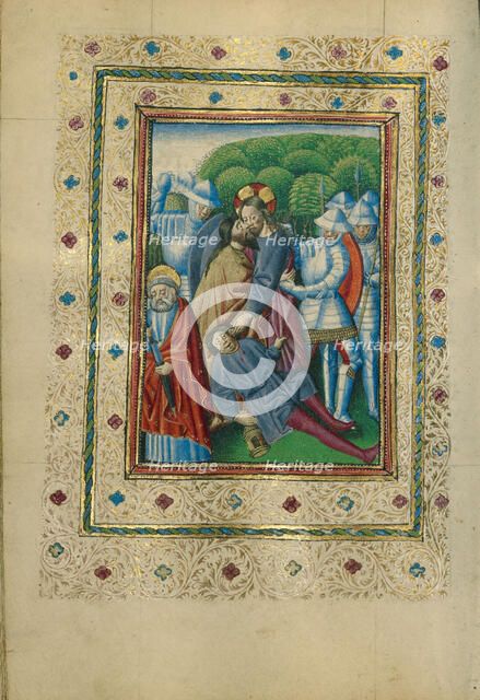 The Betrayal of Christ; Book of Hours, about 1460. Creator: Unknown.