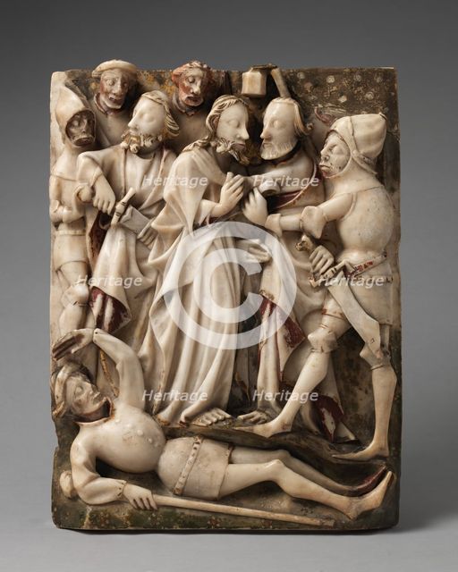 The Betrayal of Christ, British, 15th century. Creator: Unknown.