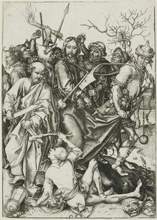 The Betrayal of Christ, from The Passion, c. 1480. Creator: Martin Schongauer