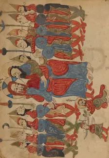The Betrayal of Christ; Gospel Book, 1386. Creator: Unknown