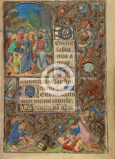 The Betrayal of Christ; Prayer Book of Charles the Bold, about 1471. Creator: Lieven van Lathem.