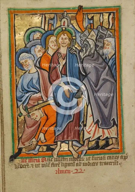 The Betrayal, about 1190-1200; text added about 1480-1490. Creator: Unknown.
