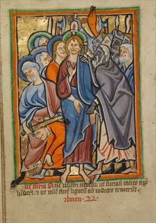 The Betrayal, about 1190-1200; text added about 1480-1490. Creator: Unknown