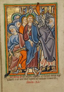 The Betrayal, about 1190-1200; text added about 1480-1490. Creator: Unknown