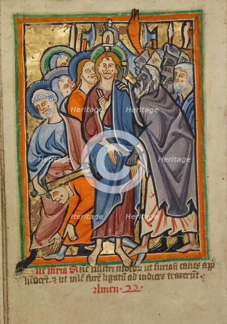 The Betrayal, about 1190-1200; text added about 1480-1490. Creator: Unknown.