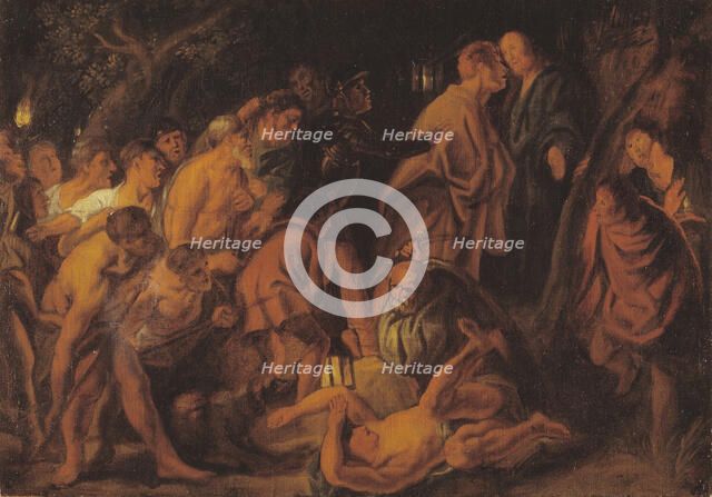 The Betrayal and Arrest of Christ in Gethsemane, 1608-1640. Creator: Jacob Jordaens.