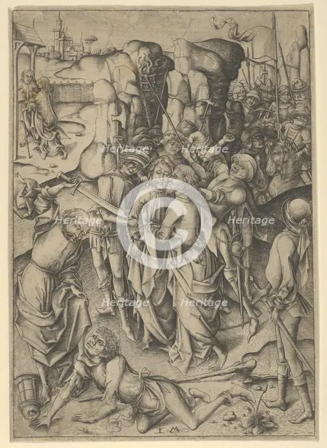 The Betrayal and Capture of Christ. Creator: Israhel van Meckenem.