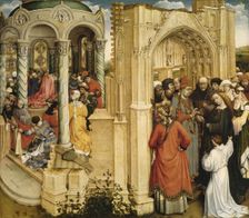 The Betrothal of the Virgin, 1420-1430. Creator: Robert Campin