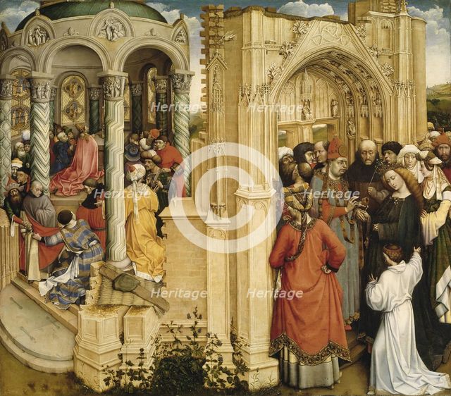 The Betrothal of the Virgin, 1420-1430. Creator: Robert Campin.