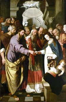 The Betrothal of the Virgin, 1651. Creator: Mateo Gilarte