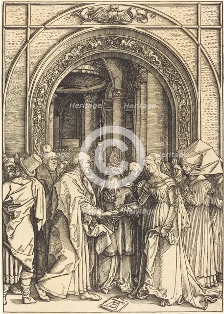 The Betrothal of the Virgin, c. 1504/1505. Creator: Albrecht Durer.