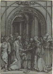 The Betrothal of the Virgin, c.1504-1505 (printed 1560s/1570s). Creator: Albrecht Durer