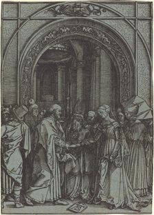 The Betrothal of the Virgin, c.1504-1505 (printed 1560s/1570s). Creator: Albrecht Durer