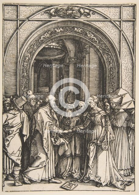 The Betrothal of the Virgin, from The Life of the Virgin, ca. 1504. Creator: Albrecht Durer.