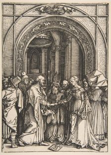 The Betrothal of the Virgin, from The Life of the Virgin, ca. 1504. Creator: Albrecht Durer