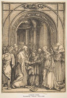 The Betrothal of the Virgin, from The Life of the Virgin, ca. 1503. Creator: Albrecht Durer