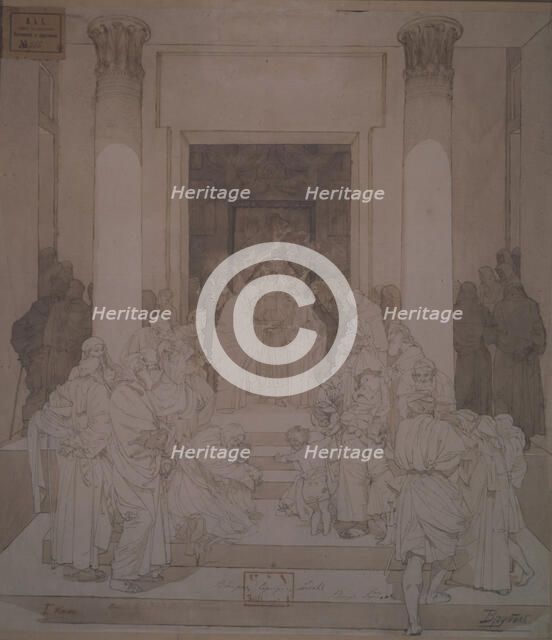 The Betrothal of Joseph and Mary. Artist: Vrubel, Mikhail Alexandrovich (1856-1910)