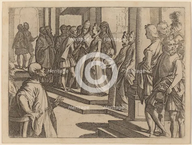 The Betrothal of Margaret of Austria to Philip III, King of Spain, 1612. Creator: Raffaello Schiaminossi.